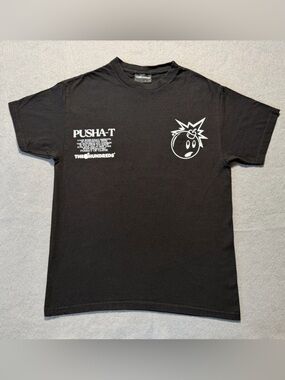 The Hundreds Pusha T Adam Bomb T Shirt Mens Medium Black NYC Hip Hop Rare